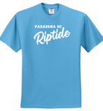 PSC Riptide - Lettering Short Sleeve T Shirt (Navy Blue / Aquatic Blue / White)