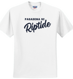 PSC Riptide - Lettering Short Sleeve T Shirt (Navy Blue / Aquatic Blue / White)