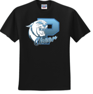 Panthers Homecoming - Panthers Cheer Short Sleeve (Black or Grey)