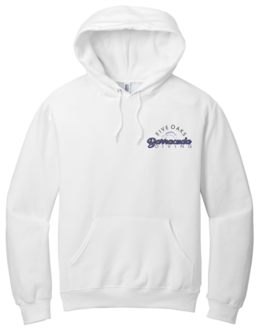 Five Oaks Dive Team - Hoodie Sweatshirt (White, or Royal Blue)