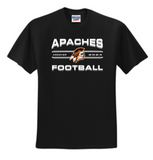 Apaches Football - Classic Short Sleeve T Shirt (Grey, White or Black)