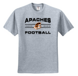Apaches Football - Classic Short Sleeve T Shirt (Grey, White or Black)