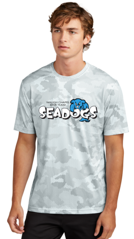 WC Seadogs Dive - Official Iron Camo Hex Short Sleeve Shirt