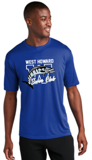 West Howard Swim Club - Royal Blue Performance Short Sleeve Shirt