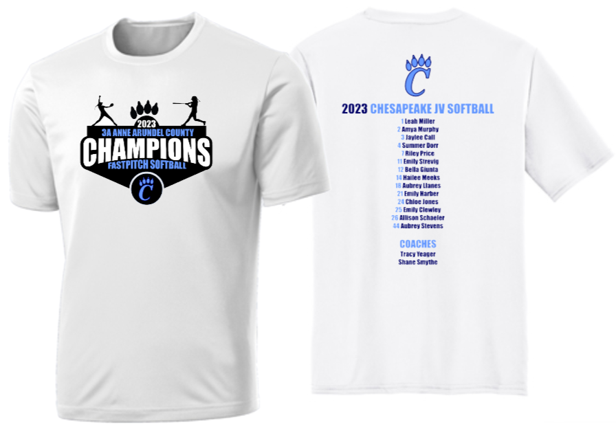 CHS Softball - 2023 CHAMPS Shirt – Crab & Anchor Apparel