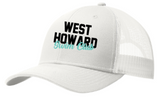 West Howard Swim Club - Embroidered Trucker Snapback Hat (Blue or White)