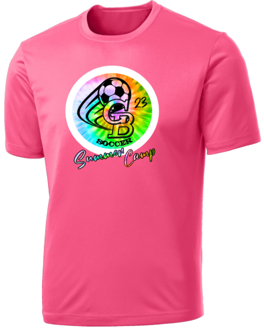 2023 GB Soccer Camp - Official Performance Short Sleeve Shirt (Pink)