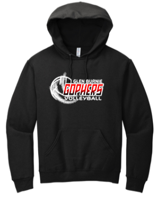GB Volleyball - Gopher Black Hoodie Sweatshirt