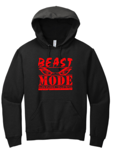 GB Volleyball - Beast Mode Black Hoodie Sweatshirt