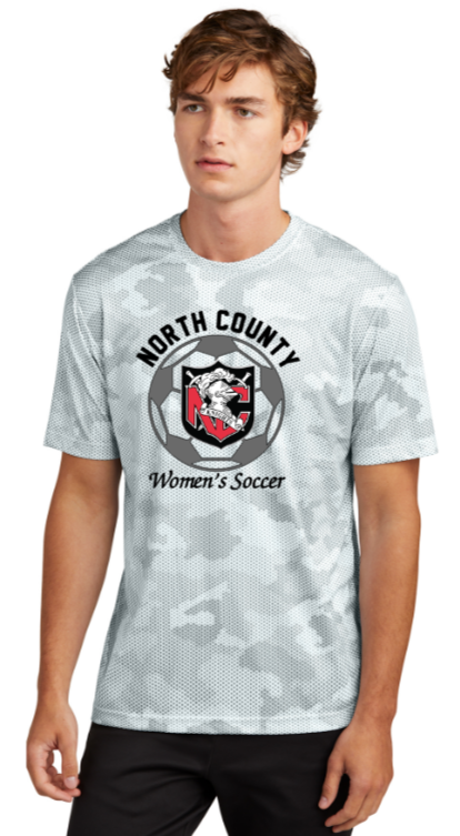 NCHS Women's Soccer - Camo Hex Short Sleeve Shirt