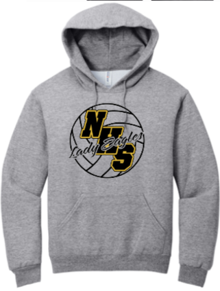 NHS Volleyball - Official Hoodie Sweatshirt (White, Black, or Grey)