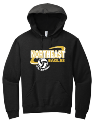 NHS Volleyball Northeast Hoodie Sweatshirt White Black or