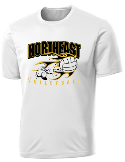 NHS Volleyball  - Eagles Performance Short Sleeve (White, Black, or Silver)