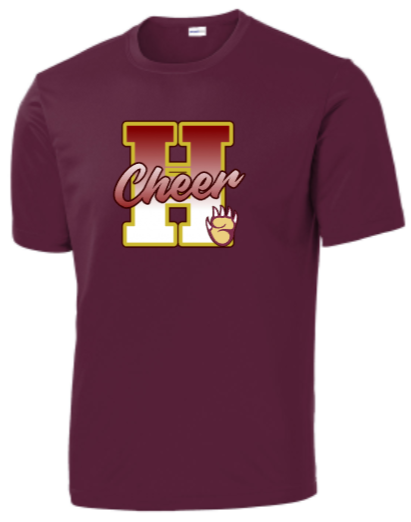 Hammond Cheer - Official Performance Short Sleeve (Maroon or White)