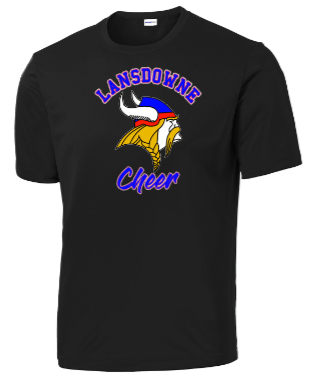 LHS Vikings - Official Black Performance Short Sleeve Shirt - ALL FALL SPORTS, PICK YOUR SPORT
