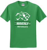 Waverly Watercats - Watercats Short Sleeve T Shirt (Black, White or Green)