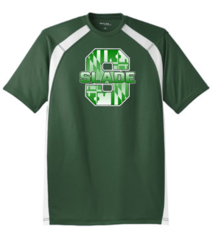 MSCS - Gradient MD Flag Green Dry Zone Colorblock Performance SS T Shirt.