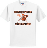 Apaches WLAX - Official Short Sleeve T Shirt (Black, White or Grey)