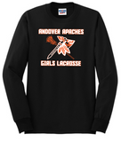 Apaches WLAX - Official Long Sleeve T Shirt (Black, Grey or White)