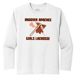 Apaches WLAX- Official Performance Long Sleeve Shirt (Black, White or Silver)