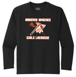 Apaches WLAX- Official Performance Long Sleeve Shirt (Black, White or Silver)