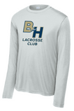 Blue Heron Lax - Letters - Performance Long Sleeve T Shirt (Silver or White)