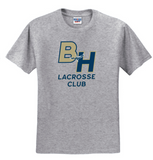 Blue Heron Lacrosse - Letters - SS T Shirt (White or Grey)