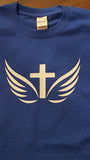 Crucifix with dove wings T Shirt