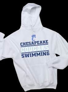 Chesapeake High School Swim Team Official - HOODIE