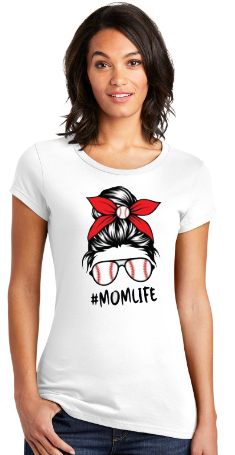 Baseball Mom Life Shirt (Fitted Lady Cut)