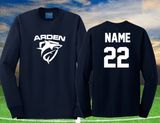Arden Soccer - Official Long Sleeve Performance Shirt (Navy Blue/White)