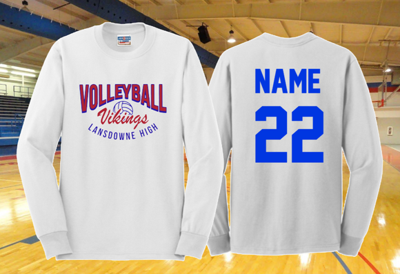LHS Volleyball - Official Long Sleeve T Shirt (White)