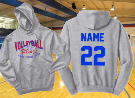 LHS Volleyball - Official Hoodie Sweatshirt (Sports Grey)
