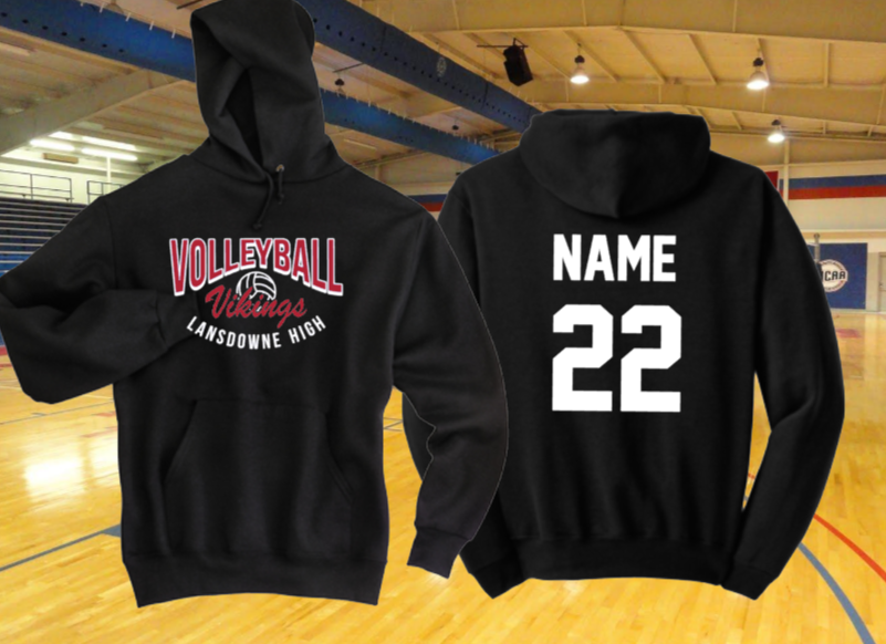 LHS Volleyball Official Hoodie Sweatshirt Black