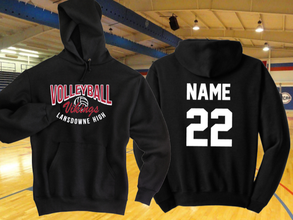 LHS Volleyball - Official Performance Hoodie Sweatshirt (Black)