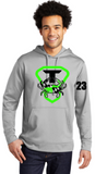 TRUE CHES  - Performance Hoodie Sweatshirt (Black and Silver)