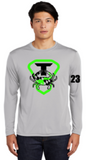 TRUE CHES - Performance Long Sleeve Shirt (Black and Silver)