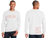 Ally Day - Crew Neck Sweatshirt (White / Black / Pink)
