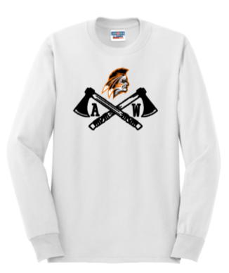 APACHES WRESTLING - Official Long Sleeve T Shirt (Black or White)