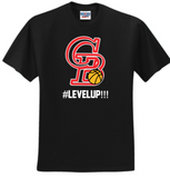 GB BASKETBALL - Level up Short Sleeve T Shirt (Black, White or Red)