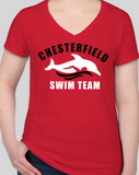 Chesterfield Swim TShirts - Ladies V Neck (Cotton or Performance)