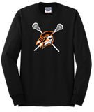 Apaches MLAX - Official Long Sleeve T Shirt (Black, Grey or White)