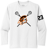 Apaches MLAX- Official Performance Long Sleeve Shirt (Black, White or Silver)