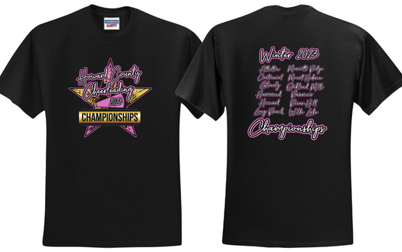 HOCO - 2023 Cheer Championship Official SS T Shirt
