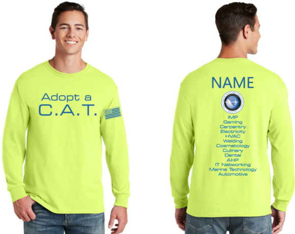 CAT South - Official Long Sleeve T Shirt (Safety Green)