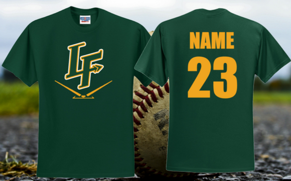 LF Baseball - Official Short Sleeve T Shirt (Green or White)