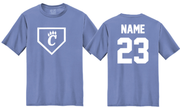 CHS Softball - PRACTICE Performance Short Sleeve Shirt - (Carolina Blue)