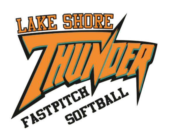 Lake Shore Softball - Thunder Sticker (4 inches wide)