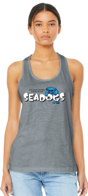 WC Seadogs Swim - Official Ladies Racer Back Tank Tops (Grey or White)