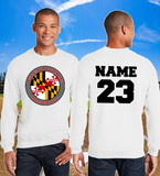 GB Baseball - MD Flag Crewneck Sweatshirt (Red/Black/White)